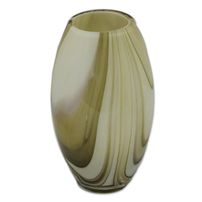 Murano-Style Art Glass Vase Handblown in Brazil