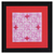 Paper wall art, 'Soft Geometry' - Geometric Origami Paper Wall Art in Pink and Red from Brazil thumbail