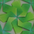 Paper wall art, 'Green Geometry' - Geometric Origami Paper Wall Art in Green from Brazil (image 2c) thumbail