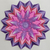 Paper wall art, 'Passionate Mandala' - Purple Origami Paper Mandala Wall Art from Brazil