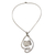 Halskette mit Quarzanhänger - Klare Quarz-Kragen-Anhänger-Halskette aus Brasilien