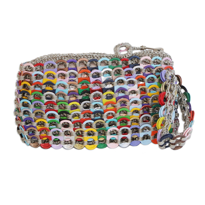 Colorful Recycled Aluminum Pop-Top Wristlet from Brazil