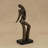 Bronze sculpture, 'Samba II' - Signed Fine Art Sculpture of a Samba Dancer from Brazil