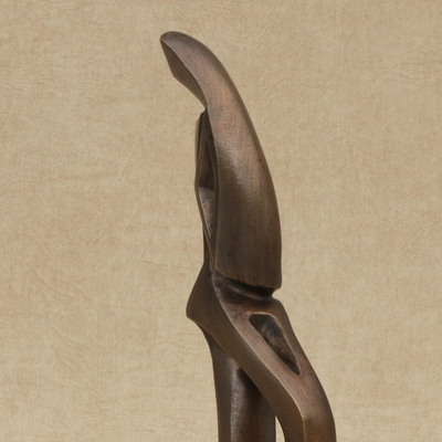 Escultura de bronce - Escultura de bellas artes firmada de un bailarín de samba de Brasil