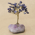 Sodalite gemstone tree, 'Blue Leaves' - Sodalite Gemstone Tree with an Amethyst Base from Brazil thumbail