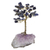 Sodalite gemstone tree, 'Blue Leaves' - Sodalite Gemstone Tree with an Amethyst Base from Brazil (image 2a) thumbail