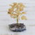 Citrine gemstone tree, 'Sunny Leaves' - Citrine Gemstone Tree with an Amethyst Base from Brazil thumbail