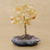 Citrin-Edelsteinbaum, 'Sunny Citrine' - Citrin-Edelsteinbaum mit Amethyst-Basis aus Brasilien