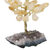 Citrine gemstone tree, 'Sunny Leaves' - Citrine Gemstone Tree with an Amethyst Base from Brazil (image 2c) thumbail