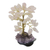 Rose quartz gemstone tree, 'Sweet Leaves' - Rose Quartz Gemstone Tree with an Amethyst Base from Brazil (image 2c) thumbail