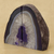 Agate bookends, 'Regal Crystal' - Agate Geode Bookends with a Purple Core from Brazil (image 2b) thumbail