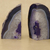 Agate bookends, 'Regal Crystal' - Agate Geode Bookends with a Purple Core from Brazil (image 2c) thumbail