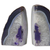 Agate bookends, 'Regal Crystal' - Agate Geode Bookends with a Purple Core from Brazil (image 2f) thumbail