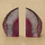 Agate bookends, 'Lovely Crystal' - Agate Geode Bookends with a Pink Core from Brazil (image 2c) thumbail
