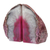 Agate bookends, 'Lovely Crystal' - Agate Geode Bookends with a Pink Core from Brazil (image 2e) thumbail