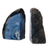 Agate bookends, 'Blue Crystal' - Blue Agate Geode Bookends Crafted in Brazil (image 2e) thumbail