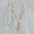 Collar con colgante de perlas cultivadas bañadas en oro, 'Multitud Glow' - Collar con colgante estilo eslabón de perlas cultivadas de Brasil