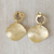 Gold-plated smoky quartz dangle earrings, 'Glittering Magnitude' - Gold Plated Smoky Quartz Dangle Earrings from Brazil