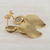 Gold plated smoky quartz dangle earrings, 'Glittering Magnitude' - Gold Plated Smoky Quartz Dangle Earrings from Brazil (image 2d) thumbail
