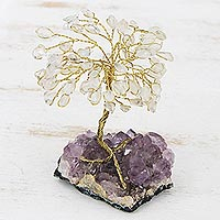 Featured review for Quartz gemstone sculpture, Little Tree