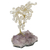 Quartz gemstone sculpture, 'Little Tree' - Quartzand Amethyst Gemstone Tree Sculpture from Brazil