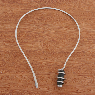 Tourmaline pendant necklace, 'Natural Magnitude' - Natural Tourmaline Collar Necklace from Brazil