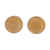 Art glass button earrings, 'Silken Sand' - Beige Fused Glass Button Earrings (image 2a) thumbail