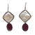 Cultured pearl and tourmaline drop earrings, 'Beautiful Magnitude' - Cultured Pearl and Tourmaline Drop Earrings from Brazil
