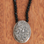 Agate beaded pendant necklace, 'Lunar Crystal' - 65-Carat Agate Beaded Pendant Necklace from Brazil