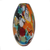 Art glass vase, 'Colorful Fantasy' - Multicolor Murano Inspired Art Glass Vase from Brazil (image 2d) thumbail