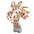 Carnelian gemstone tree, 'Mystical Tree' - Handmade Carnelian Gemstone Tree Crafted in Brazil