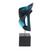 Resin sculpture, 'Blue Birds' - Abstract Fine Art Resin Sculpture in Metallic Blue (image 2d) thumbail
