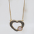 Gold plated drusy agate pendant necklace, 'Gleaming Romance' - Heart-Shaped Gold Plated Agate Quartz Pendant Necklace