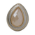 Anillo de una sola piedra de cuarzo bañado en oro - Anillo en forma de gota de cuarzo chapado en oro con una piedra
