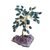 Apatite gemstone tree, 'Oceanic Leaves' - Apatite Gemstone Tree with an Amethyst Base from Brazil (image 2a) thumbail