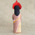 estatuilla de cerámica - Mujer Terena de Cerámica Artesanal de la Amazonía Brasileña