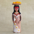 Ceramic figurine, 'Young Terena Woman' - Brazilian Handcrafted Ceramic Terena Woman Figurine