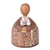 Ceramic figurine, 'Portly Saint Francis' - Brazilian Handcrafted Saint Francis Ceramic Figurine