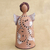 Ceramic figurine, 'White-Winged Angel' - Brazilian Handcrafted Ceramic Angel Figurine