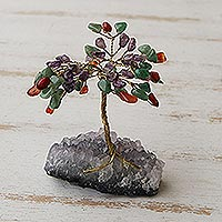 Featured review for Multi-gemstone mini gemstone tree, Spring Colors