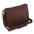Leather messenger bag, 'Universal in Maroon' - Unisex Maroon Leather Messenger Bag from Brazil