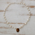 Cultured pearl and tiger's eye pendant necklace, 'Honey in the Clouds' - White Cultured Pearl and Tiger's Eye Necklace from Brazil (image 2b) thumbail