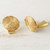 Gold accent golden grass clip-on earrings, 'Sun Disk' - Gold Accent Golden Grass Sun Disk Clip-On Earrings (image 2d) thumbail