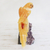 Gemstone sculpture, 'Yellow Macaw' - Genuine Gemstone Macaw Sculpture (image 2b) thumbail