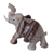 Magnesit-Figur, 'Stolzer königlicher Elefant'. - Handgefertigte brasilianische Edelstein-Elefanten-Skulptur