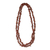 Long beaded jasper necklace, 'Desert Heat' - Long Polished Red Jasper Chip Necklace (image 2a) thumbail