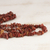 Long beaded jasper necklace, 'Desert Heat' - Long Polished Red Jasper Chip Necklace (image 2c) thumbail