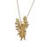 Gold plated pendant necklace, 'Michael Archangel' - Brazilian 18k Gold  Plated Angel Collection Pendant Necklace (image 2a) thumbail