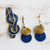 Gold plated golden grass jewelry set, 'Infinitely Royal' - Golden Grass and 18k Gold Plated Brass Jewelry Set (image 2b) thumbail