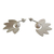Cultured pearl half-hoop earrings, 'Soaring Wings' - 950 Silver and Cultured Pearl Half-Hoop Earrings (image 2d) thumbail